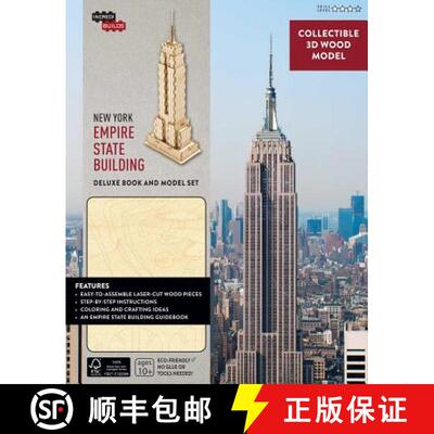 精装 Incredibuilds: New York: Empire State Building Deluxe Book and Model Set [9781682980194]