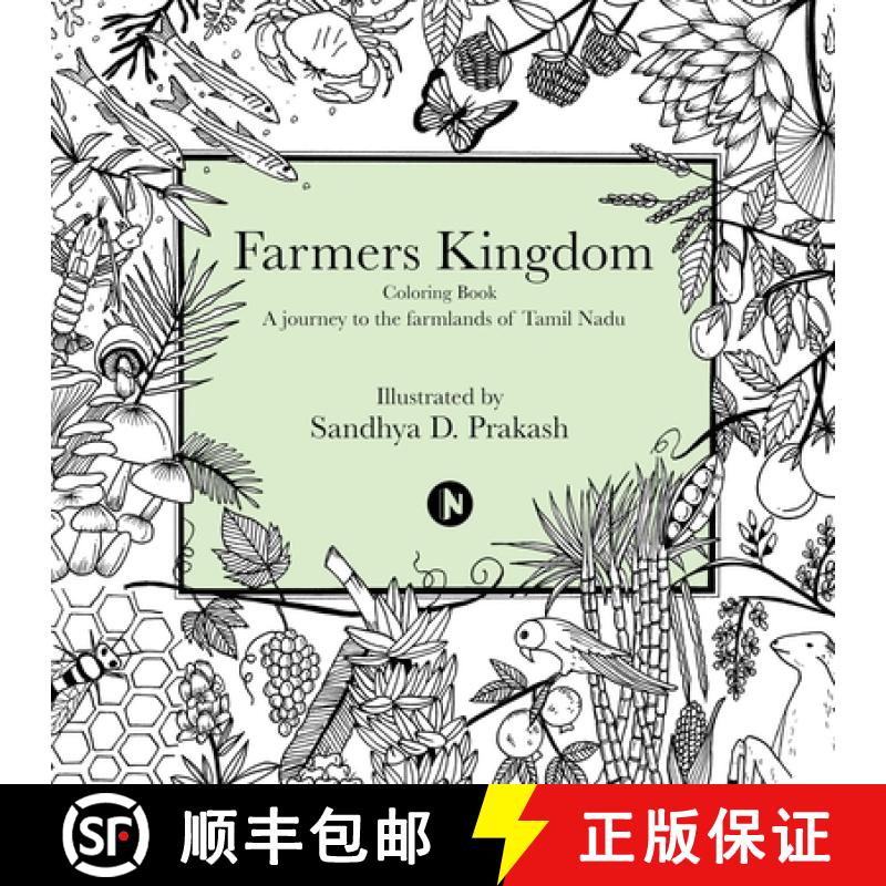 【2-3周达】Farmers Kingdom: Colouring Book - A Journey to the Farmlands of Tamil [9781647336370]