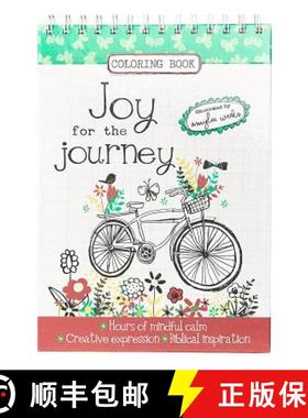 预订 Joy for the Journey Wirebound Coloring Book - Hours of Mindful Calm, Creative Expression, Biblic... [9781432115616]