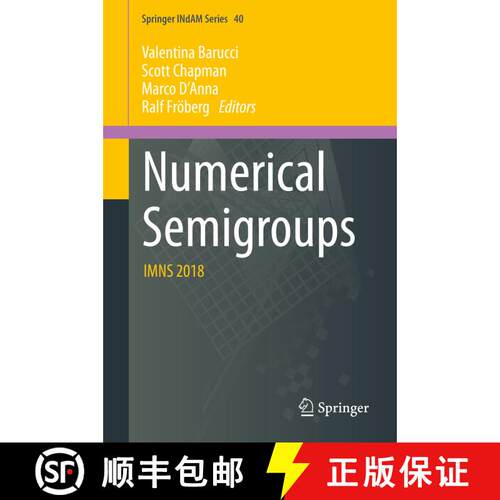 【3-4周达】精装 Numerical Semigroups: IMNS 2018 [9783030408213]