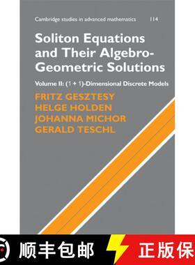 【3-4周达】精装 Soliton Equations and Their Algebro-Geometric Solutions: Volume 2, (1+1)-Dimensional ... [9780521753081]