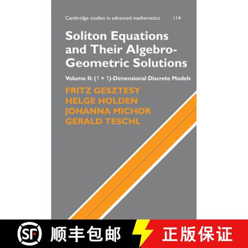 预订 精装 Soliton Equations and Their Algebro-Geometric Solutions: Volume 2, (1+1)-Dimensional Discre... [9780521753081]