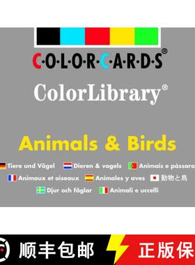 【3-4周达】Animals & Birds ColorLibrary: Colorcards [9780863885105]