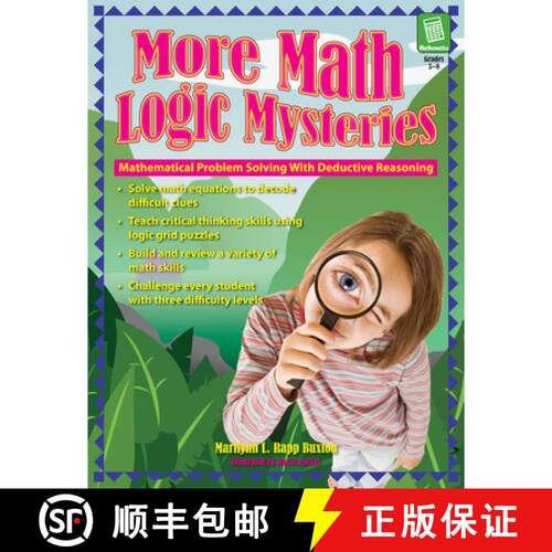 【3-4周达】More Math Logic Mysteries, Grades 5-8: Mathematical Problem Solving with Deductive Reasoning [9781593633134]