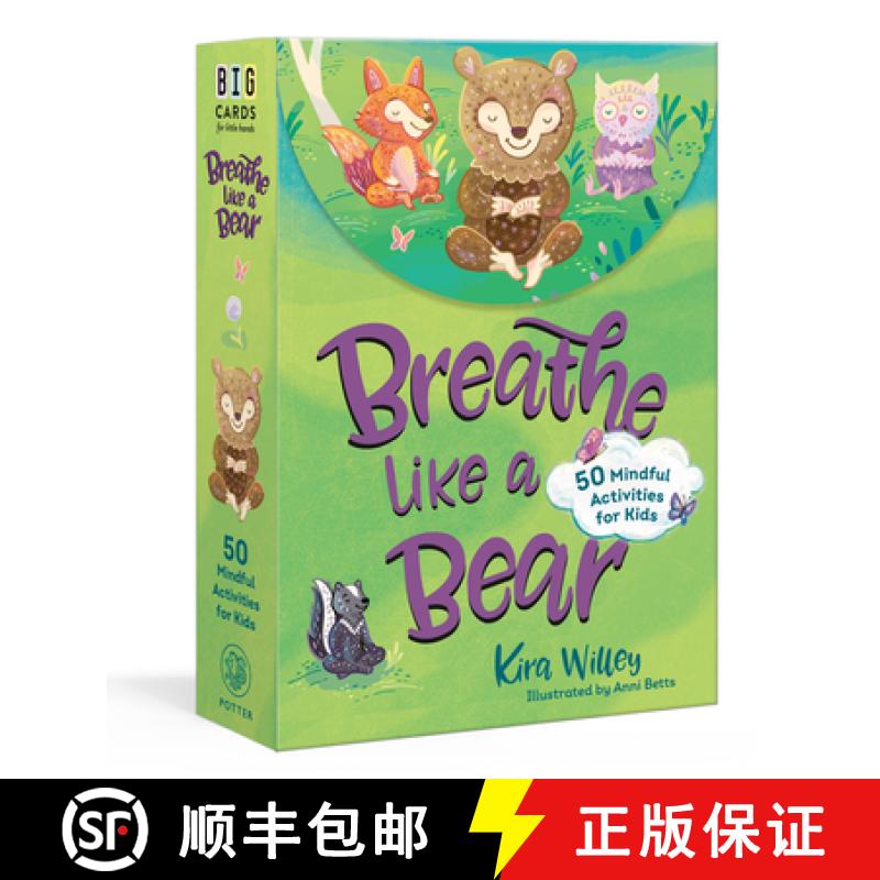 【3-4周达】Breathe Like a Bear Mindfulness Cards: 50 Mindful Activities for Kids [9780593581933]