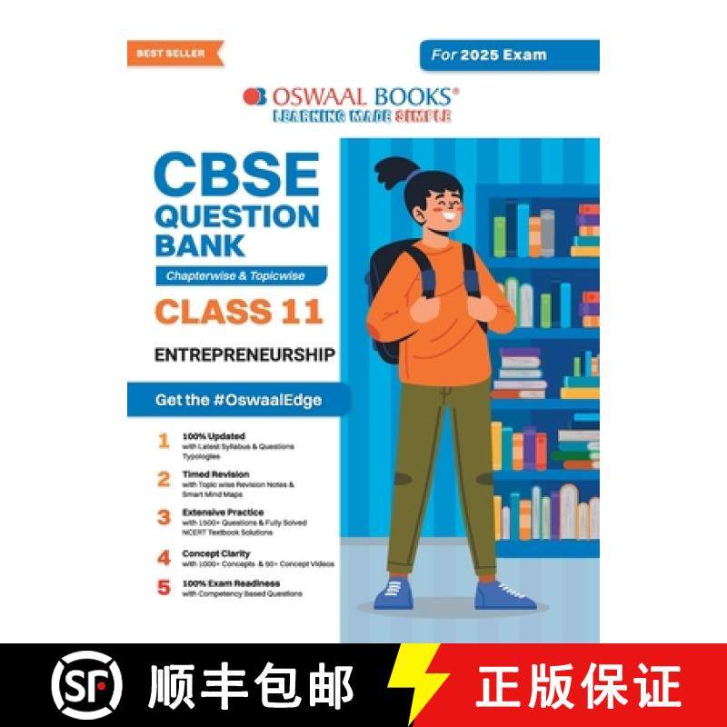 【3-4周达】Oswaal CBSE Question Bank Class 11 Entrepreneurship, Chapterwise and Topicwise Solved Pape... [9789359580074]