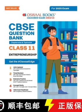 【3-4周达】Oswaal CBSE Question Bank Class 11 Entrepreneurship, Chapterwise and Topicwise Solved Pape... [9789359580074]