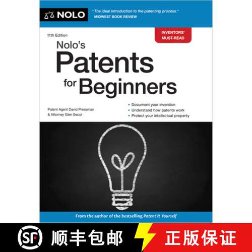 【3-4周达】Nolo's Patents for Beginners [9781413331882]