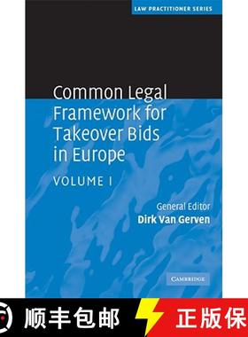 【3-4周达】Common Legal Framework for Takeover Bids in Europe [9780521516662]