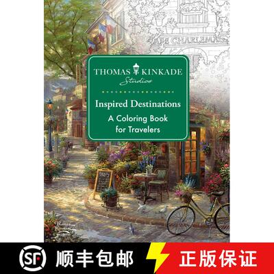 【3-4周达】Thomas Kinkade Studios Inspired Destinations: A Coloring Book for Travelers [9781524892456]