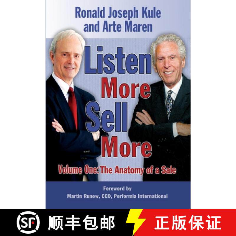 【3-4周达】Listen More Sell More : Volume One: The Anatomy of a Sale [9780997931129]