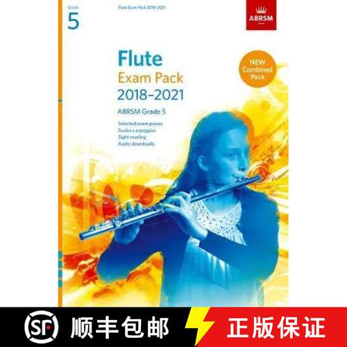 【3-4周达】Flute Exam Pack 2018-2021, ABRSM Grade 5: Selected from the 2018-2021 syllabus. Score & Pa... [9781848497863]