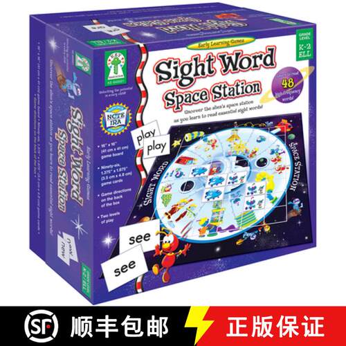 预订 Sight Word Space Station: Uncover the Alien's Space Station as You Learn to Read Essential Sight... [9781602680173]