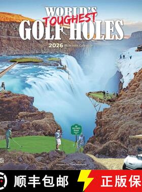 【3-4周达】World's Toughest Golf Holes Official 2026 12 X 24 Inch (Hanging) Monthly Square Wall Calen... [9798330701902]