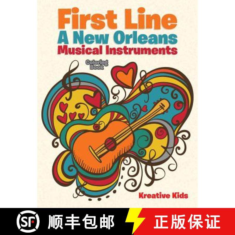 【3-4周达】First Line: A New Orleans Musical Instruments Coloring Book [9781683774112]