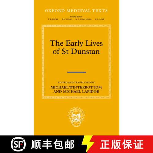 【3-4周达】精装 The Early Lives of St Dunstan [9780199605040]