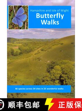 【3-4周达】Hampshire and Isle of Wight Butterfly Walks [9780956893550]