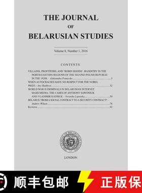【3-4周达】The Journal of Belarusian Studies 2016 [9781326902544]