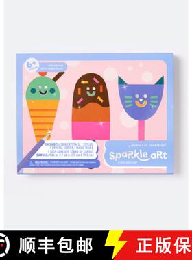【3-4周达】Sparkle Art Kit: Yum! Yum! Yum! - Bedazzled Artwork with 2000 Crystals for Kids [9781488969638]