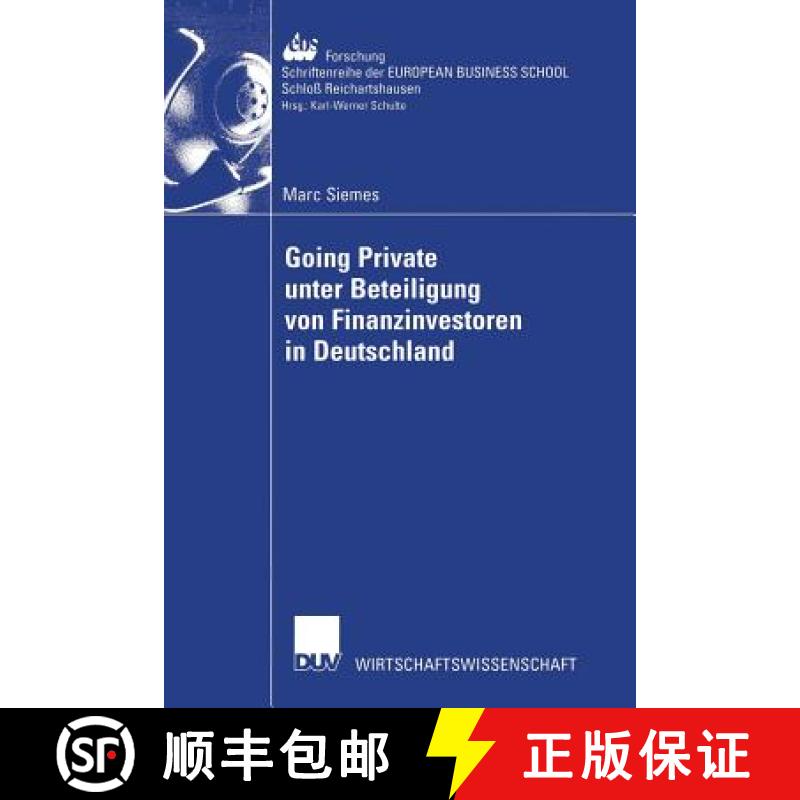 【3-4周达】Going Private Unter Beteiligung Von Finanzinvestoren in Deutschland [9783824406739]
