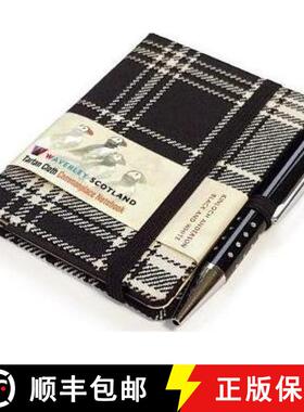 【3-4周达】Waverley S.T. (S): Black & White Mini with Pen Pocket Genuine Tartan Cloth Commonplace Not... [9781849344722]