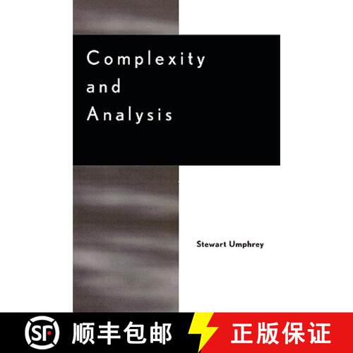 【3-4周达】Complexity and Analysis [9780739103067]