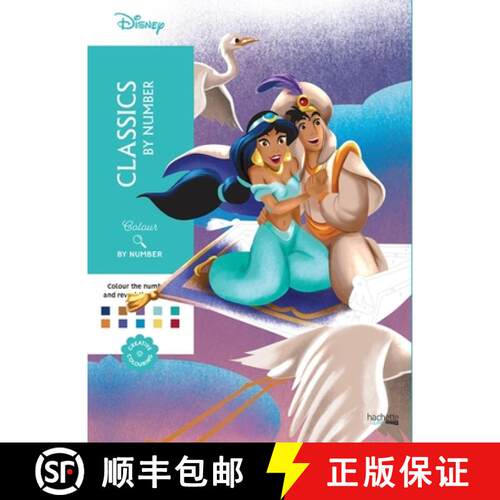 【3-4周达】Mystery Colouring - Classics by Number: Reveal iconic Disney characters with colour by number [9782017276494]