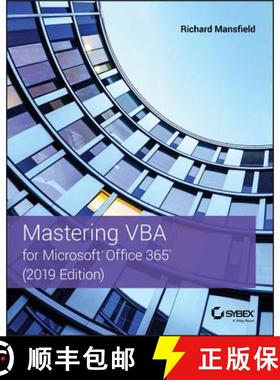 【3-4周达】Mastering Vba For Microsoft Office 365: 2019 Edition [Wiley计算机] [9781119579335]