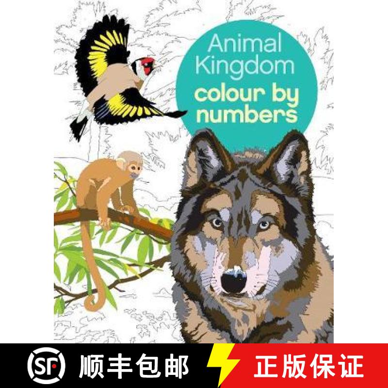 【3-4周达】Animal Kingdom Colour by Numbers [9781784283841]