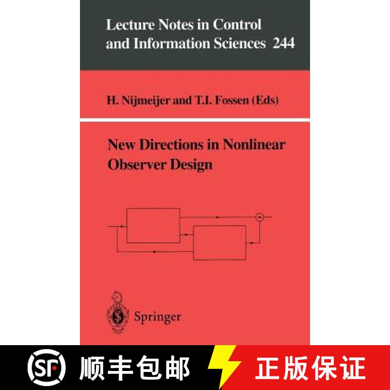 【3-4周达】New Directions in Nonlinear Observer Design [9781852331344]
