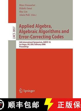【3-4周达】Applied Algebra, Algebraic Algorithms and Error-correcting Codes: 15th International Sympo... [9783540401117]