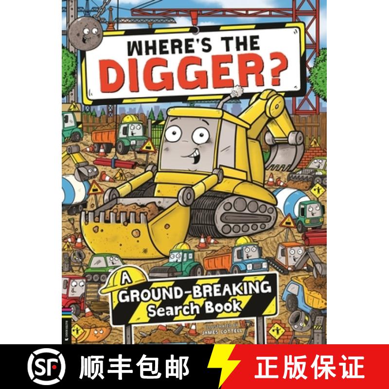 【3-4周达】Where's the Digger? : A Ground-breaking Search and Find Book [9781916763197]