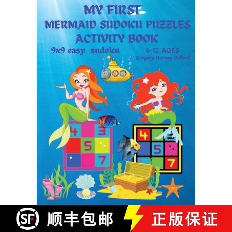 预订 My first mermaid sudoku puzzles book for kids: Great gift for boys & girls ages 8-10 (US Edition... [9781803962108]