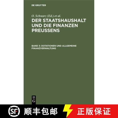 【3-4周达】精装 Dotationen und Allgemeine Finanzverwaltung [9783111157405]