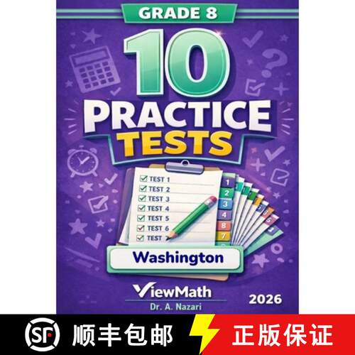 【3-4周达】10 Washington SBA Grade 8 Math Practice Tests: The Ultimate Test Prep Collection with Answ... [9798895992524]