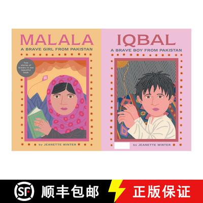 【3-4周达】精装 Malala, a Brave Girl from Pakistan/Iqbal, a Brave Boy from Pakistan: Two Stories of B... [9781481422949]