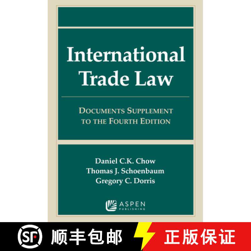 预订 International Trade Law: Documents Supplement to the Fourth Edition [9781543850055]