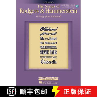 【3-4周达】The Songs of Rodgers & Hammerstein - Vocal Collection - Soprano (Book/Online Audio) [9781423474746]