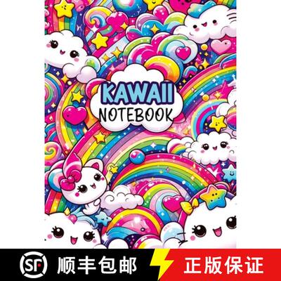 【3-4周达】Kawaii Notebook: Composition Notebook for Kids with Dotted Midline and Picture Space Writi... [9788396995155]