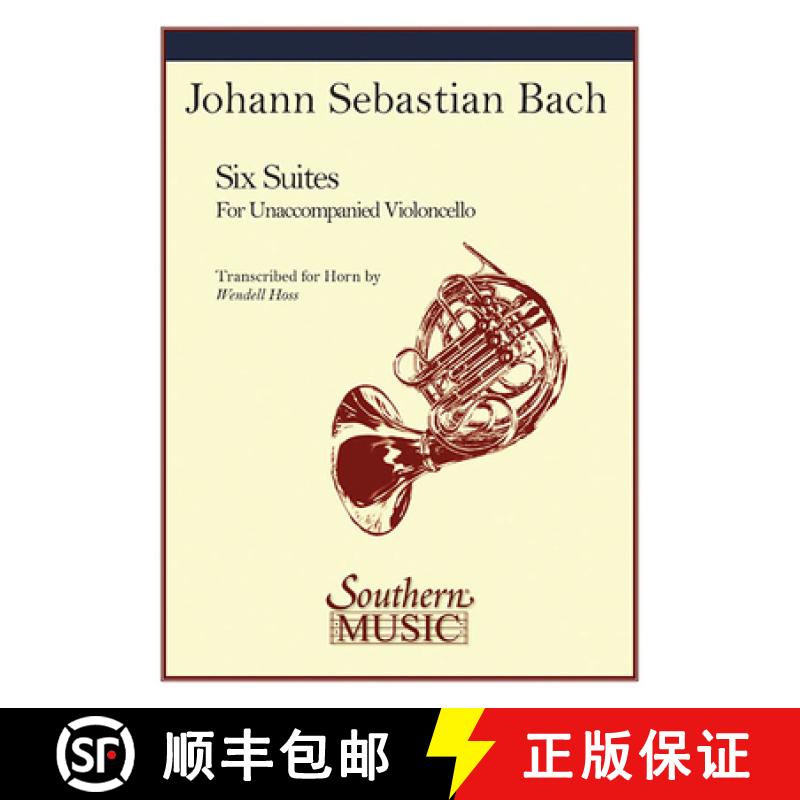 【3-4周达】Six Suites: Unaccompanied Horn [9781581060638]