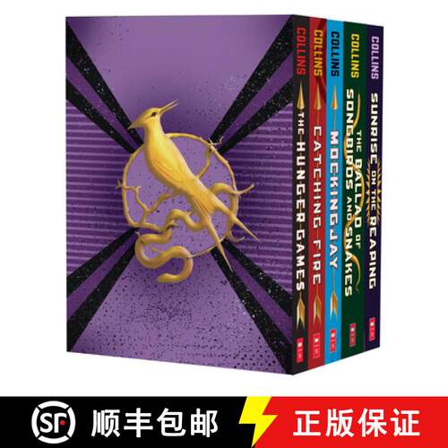 【3-4周达】Hunger Games 5-Book Paperback Box Set (the Hunger Games, Catching Fire, Mockingjay, the Ba... [9798225044442]