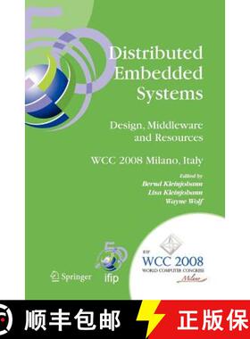 【3-4周达】Distributed Embedded Systems: Design, Middleware and Resources: IFIP 20th World Computer C... [9781441935052]