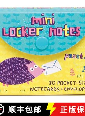 【3-4周达】Mini Locker Notes [With Envelope] [9780811871044]