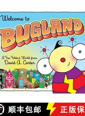 【3-4周达】Welcome to Bugland!: A Fun Foldout World from David A. Carter [9781442419629]