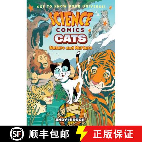 【3-4周达】精装 Science Comics: Cats: Nature and Nurture [9781250143136]