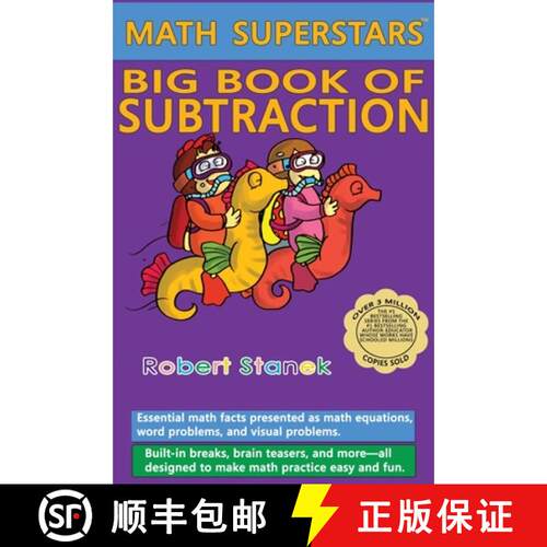 【3-4周达】精装 Math Superstars Big Book of Subtraction, Library Hardcover Edition: Essential Math Fa... [9781575456010]