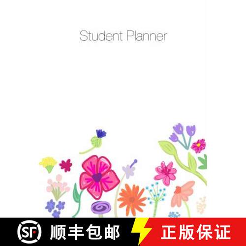 【3-4周达】Student Planner, Organizer, Agenda, Notes, 8.5 x 11, Undated, Week at a Glance, Month at a... [9781941775325]