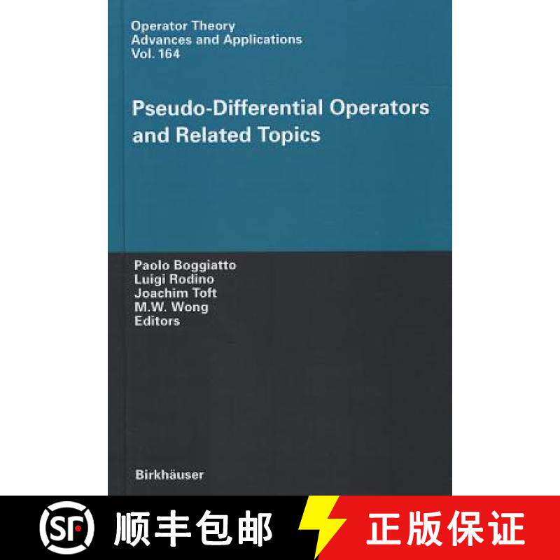 【3-4周达】Pseudo-Differential Operators and Related Topics [9783764375133]