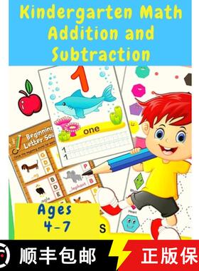 预订 Kindergarten Math Workbook: Counting and Writing Numbers, Addition, Subtracting, Shapes, Pattern... [9781805477372]