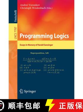 【3-4周达】Programming Logics : Essays in Memory of Harald Ganzinger [9783642376504]